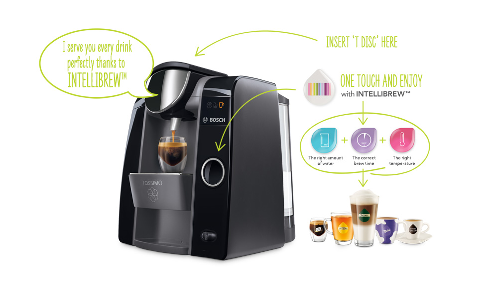 Tassimo Intellibrew™ Technology example